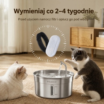 Rojeco 3,2 l /2 l nerezové filtry 4 ks