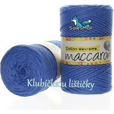 Maccaroni Cotton Macrame modrá 12