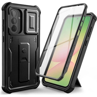 Tech-Protect Противоударен Калъф с Плъзгач за Камера за Samsung A56, Tech-Protect Kevlar Cam Plus Case, Черен (5906302360833)