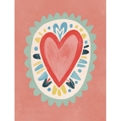 Takoy Panel na ušití dětské deky Wellsoft fleece 145x110 cm my heart Silia