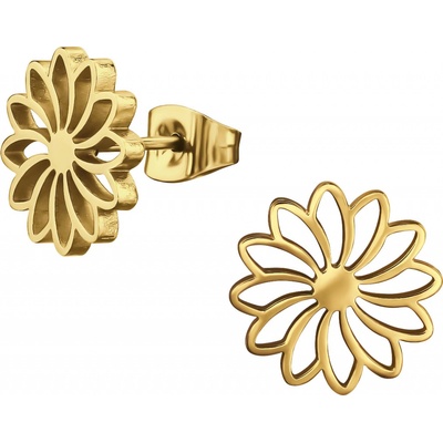 Bangles.cz náušnice Květiny gold 3082