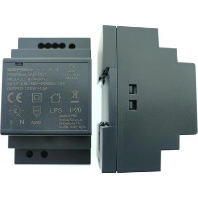 PULZNÍ NAPÁJECÍ ZDROJ PRO DIN LIŠTU ESPE HDN-6012 12V/54W/4,5A