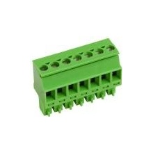 PTR AK1700/7-3.5-GREEN svorkovnice zásuvka 7pól, rozteč 3,5mm, 8A/160V, vstup 90°, šroub