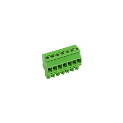 PTR AK1700/7-3.5-GREEN svorkovnice zásuvka 7pól, rozteč 3,5mm, 8A/160V, vstup 90°, šroub