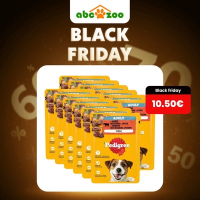 Pedigree Adult s hovädzím a pečeňou v želé 12 x 100 g