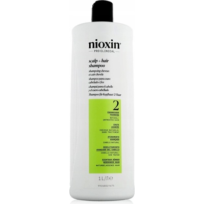 Nioxin System 2 Scalp + Hair Shampoo šampón proti rednutiu vlasov 1000 ml