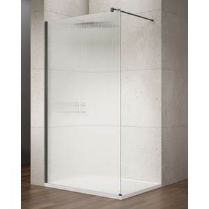 SAPHO Vario - Душ кабина Walk-In, 70x200 см, покрито стъкло, матово черно/скандинавско стъкло GX1570-06 (GX1570-06)