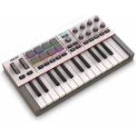 AKAI MPK Mini IV USB-C MIDI Keyboard Controller for Beginners and Producers - MPC Drum Pads, Pitch and Modulation Wheels, Music Production Software, Native Instruments Sound Pack, Gray - MPKMINI4W