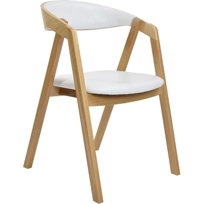 FormWood Henry II přírodní dub / bílá ekokůže