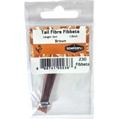 Semperfli Syntetická Pera Tail Fibre Fibbets Brown
