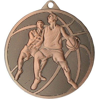 MMC40050/G Medaila basketbal pr.50 mm hr.2 mm zlato 5x0 2 cm