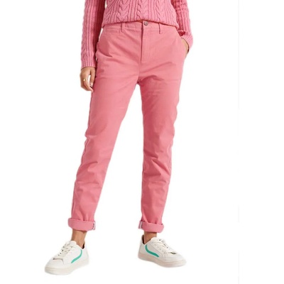 SUPERDRY Панталони тип чино Superdry Slim chino pants refurbished - Pink