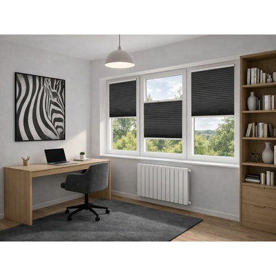 Zebra-Shop Plissé Lux Zatemňující Duo Tm. šedá PM05 20 x 80-110 cm – Zbozi.Blesk.cz