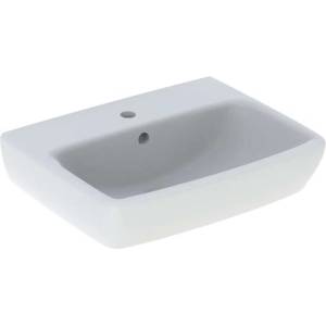 Geberit Selnova Square - Умивалник 45х35 см, с преливник, отвор за смесител, бял 500.322. 01.7 (500.322.01.7)