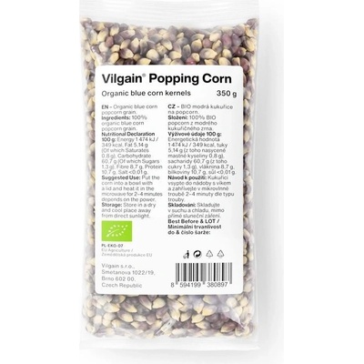 Vilgain Kukurica na popcorn BIO 350 g