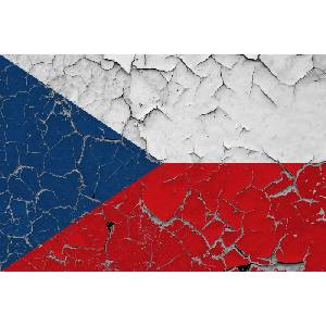 DIMEX ART Флизелинов фототапет пръскано чешко знаме 375 x 250 см