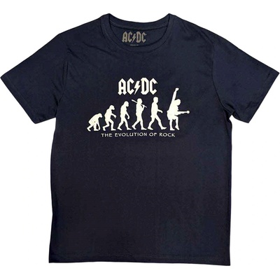 AC/DC tričko Evolution Of Rock Navy Blue