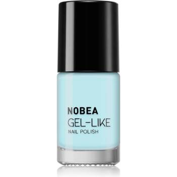 NOBEA Day-to-Day Gel-like Nail Polish лак за нокти с гел ефект цвят #N67 Sky blue summer 6ml