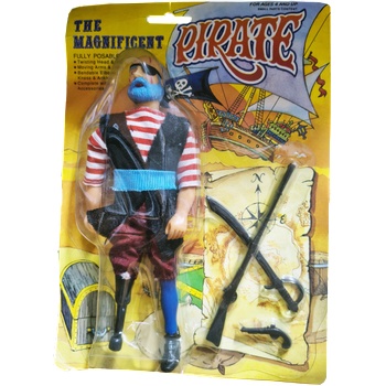 Пират, карибски с оръжия - синята брада