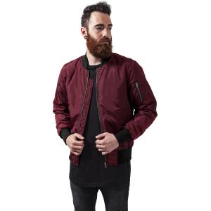 Urban Classics Мъжко яке тип бомбър в цвят бордо Urban Classics burgundy/blackMODEL706 SALE - , размер M
