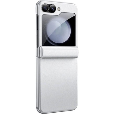 GKK Калъф с Предпазител за Samsung Galaxy Z Flip 7 FE/Z Flip 6, GKK Electroplating Magnetic Hinge Case, Бежов (5906601994993)