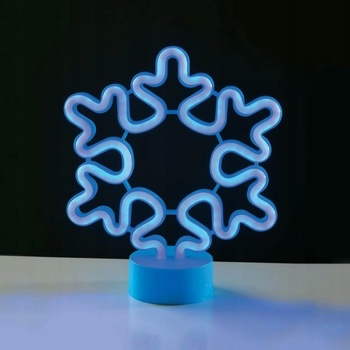 ACA Lighting Vločka modrá barva 3× AA