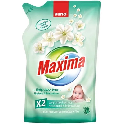 Sano maxima омекотител плик 1000мл, Baby aloe vera