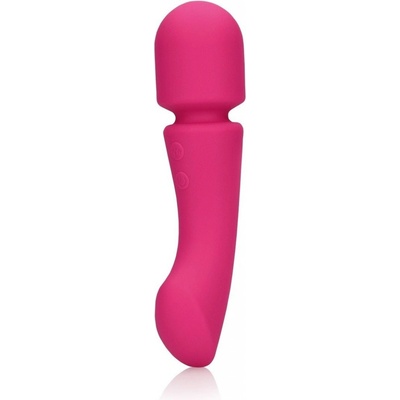 Shots Loveline Ultra Soft Silicone Double Sided Wand Prestone Pink a vibrační masážní hlavice
