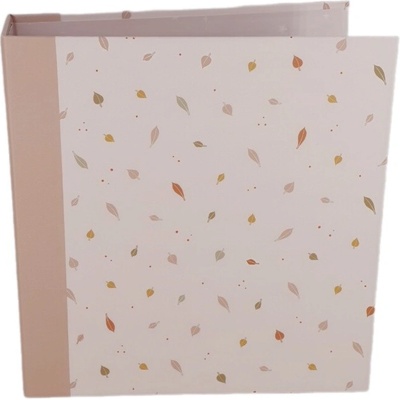 Mintopia Album na scrapbooking 21 × 22,5 cm - růžové s listy