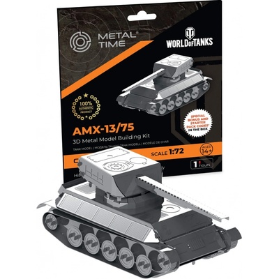 Metal Time Luxusná oceľová stavebnica tank AMX-13/75