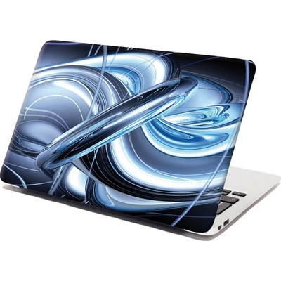 Sablio Samolepka na notebook Modrá abstrakce - 38x26 cm