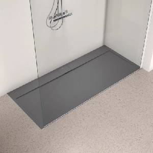 Ideal Standard i. life Ultra Flat S правоъгълно душ корито, асфалтово сиво, 180x80 см (T5236FS)