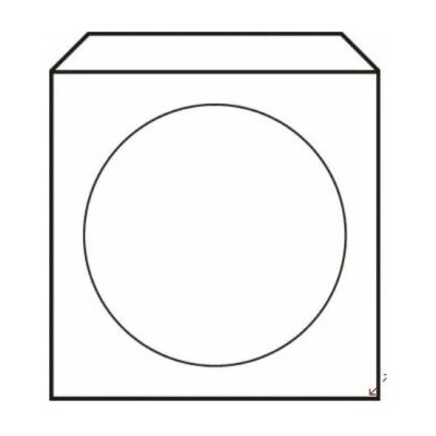 Obálky na CD 125x125 s okienkom 50 ks