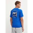 The North Face Памучна тениска The North Face S/S North Faces Tee в синьо с принт NF0A87NUCZ61 (NF0A87NUCZ61)