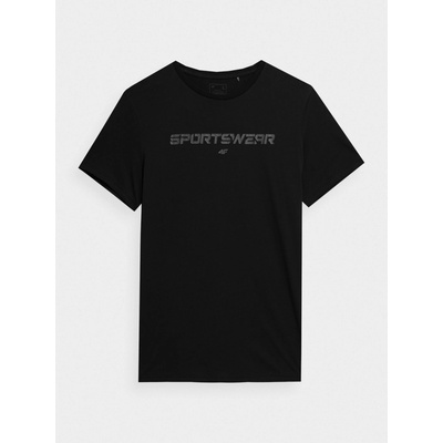 4F pánske tričko AW23TTSHM0950 deep black