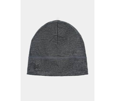 Buff Lightweight Merino Wool Hat solid grey