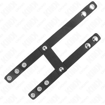 Пенис ринг с двойна фиксация, кожен - Kink Double Leather Ring (D-241282)