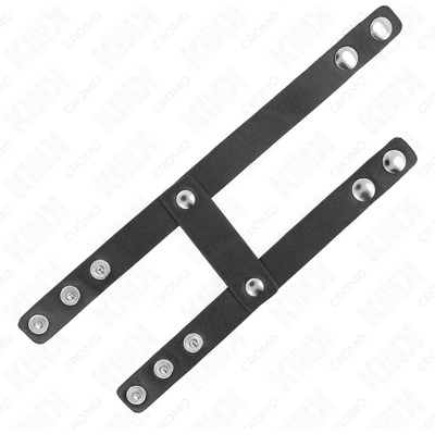 Пенис ринг с двойна фиксация, кожен - Kink Double Leather Ring (D-241282)