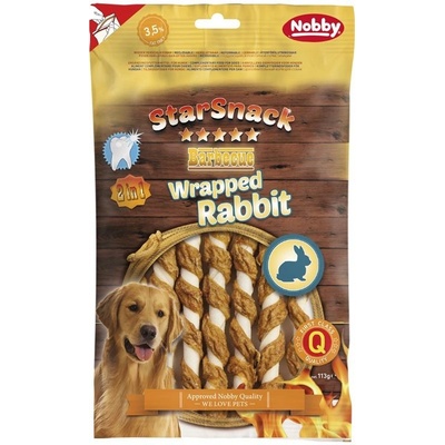 Nobby StarSnack Wrapped Rabbit králičí tyčinky 113 g