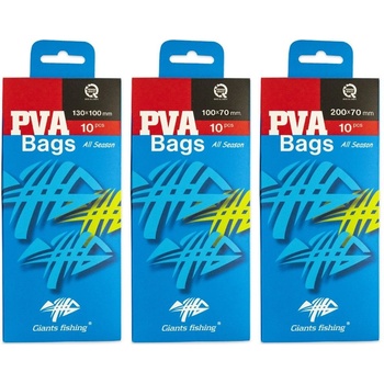 Giants Fishing PVA Sáčky Bags Mega Pack 100x70mm 25ks