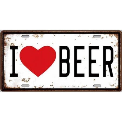 Ceduľa I Love Beer