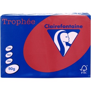 TROPHEE Копирна хартия Trophee Наситено червено A4 80 гр. 500 л