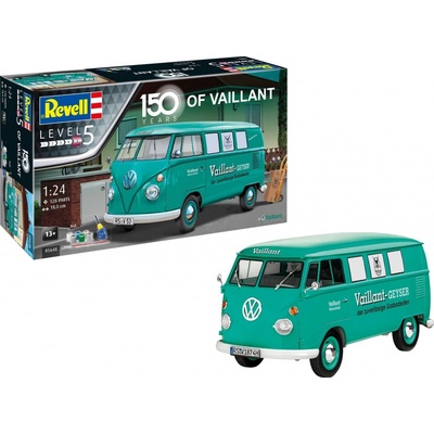 Revell 150 Years of Vaillant VW T1 Bus obsahuje barvy a lepidlo Gift-Set 05648 1:24