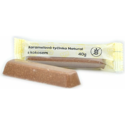 Natural Karamelová tyčinka s kokosem bez lepku 40 g