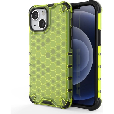 HQWear Удароустойчив кейс от ТРU материал Honeycomb за Apple iPhone 13 Mini, Зелен (9145576213407)