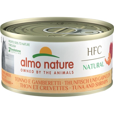 Almo Nature HFC Natural tuniak a krevety 24 x 70 g