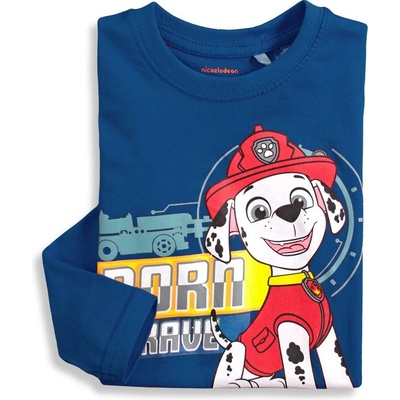 Detské tričko Paw Patrol Born Brave modré