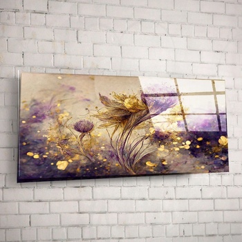 Art gift Стъклено АРТ пано - Фантазия в лилаво