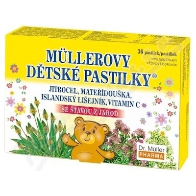 Müllerovy dětské pastilky 36 pastilok