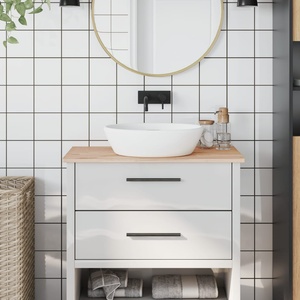 vidaXL Плот за баня 80x40x1, 5 см масивно дърво бук (355984)